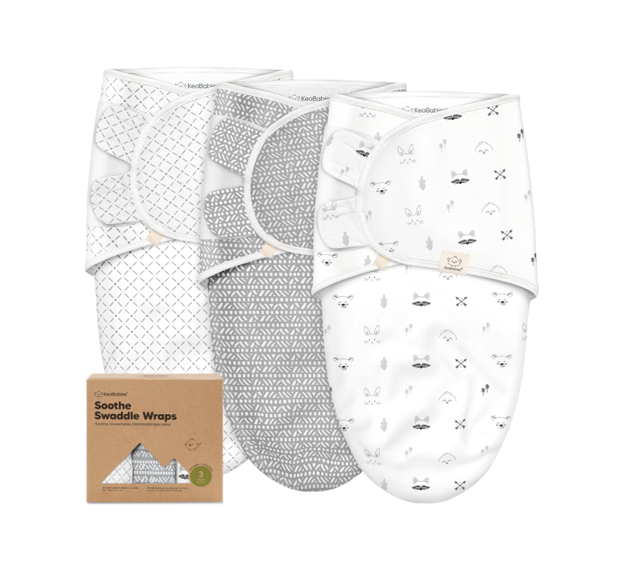 KeaBabies - orgaanilised beebimähkmed - 3 tk komplekt (0-3 kuud)