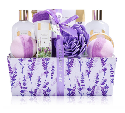 SPA LUXETIQUE levandų aromato SPA dovanų rinkinys moterims – 12 dalių
