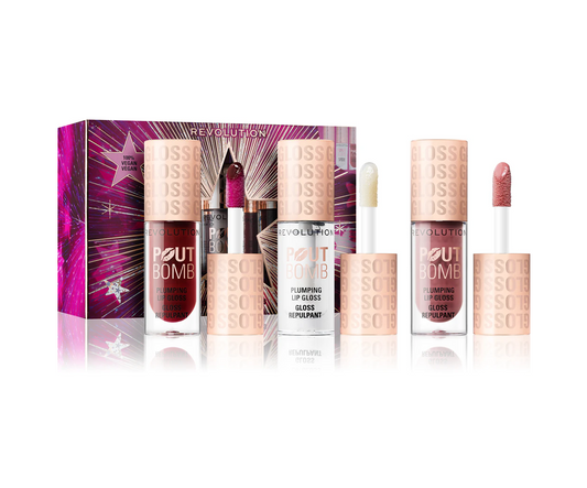 Makeup Revolution Xmas 2025 Pout Bomb pühade huulepulgakomplekt