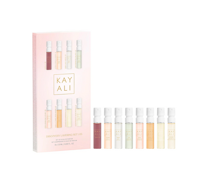 KAYALI Discovery Layering Set – Kvapų atradimo ir sluoksniavimo rinkinys