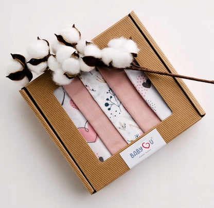 „BabyU“ Muslino merliukai kūdikiui, 5 vnt. rinkinys