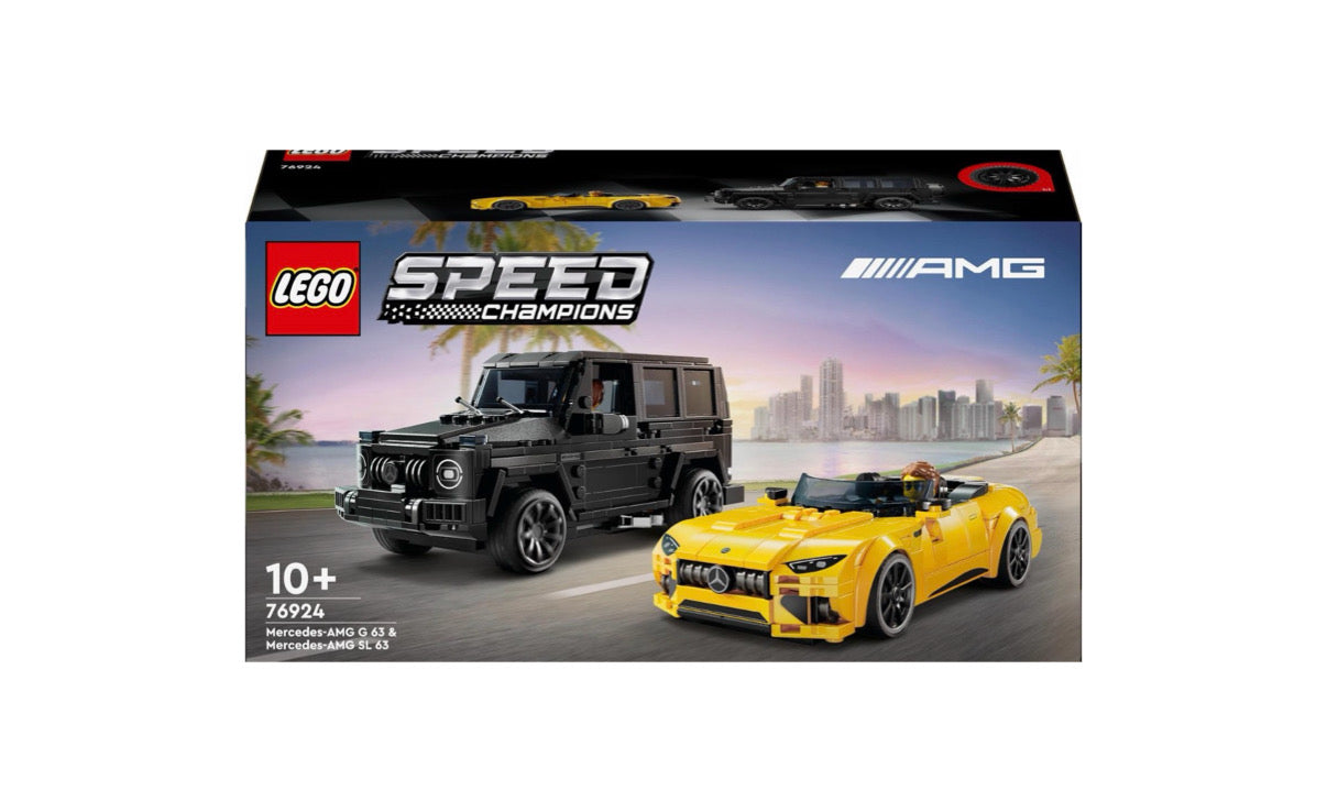 LEGO® Speed ​​​​Champions Mercedes-AMG G 63 ja Mercedes-AMG SL 63 (76924) – 2 auto komplekt