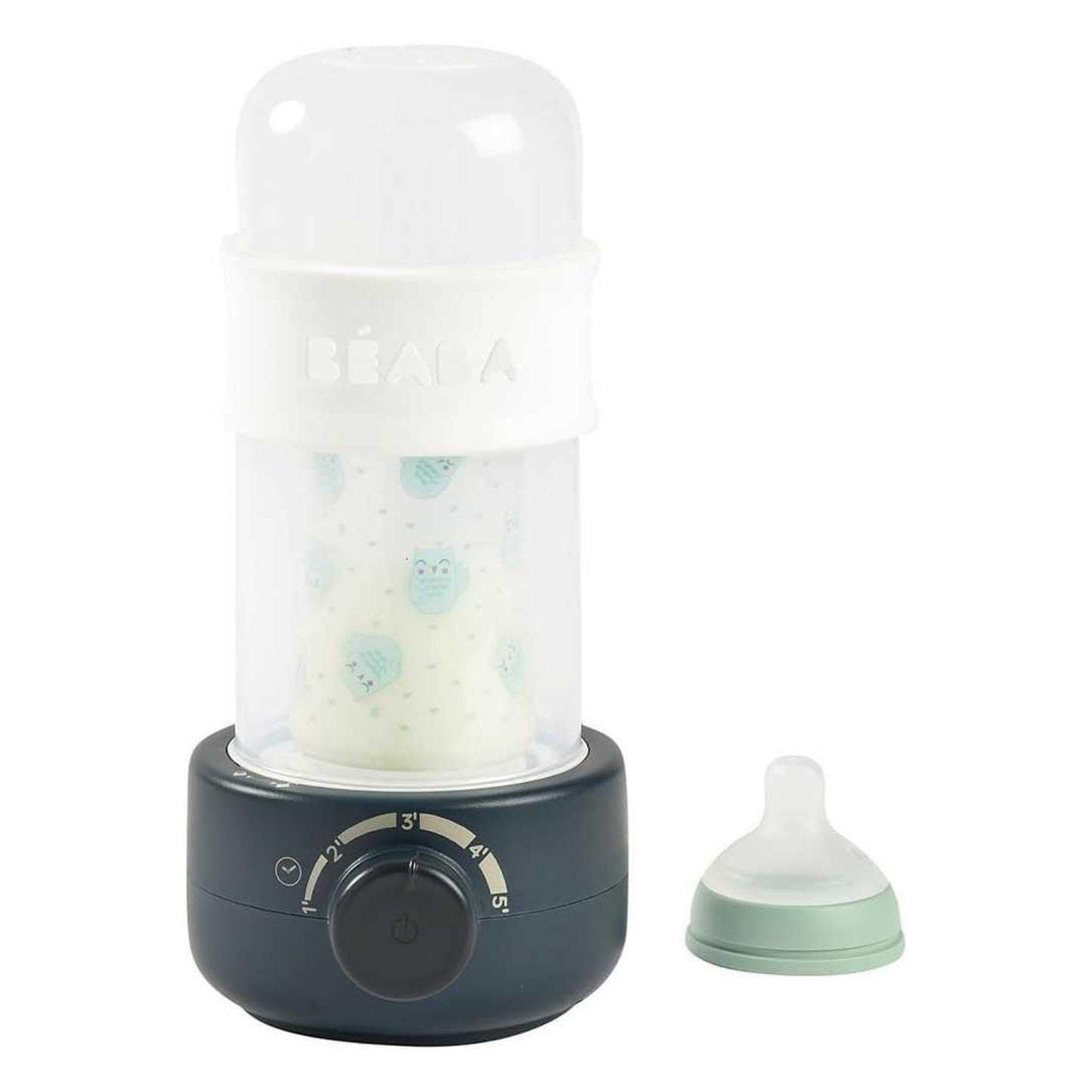 BEABA buteliukų šildytuvas -Sterilizatorius Baby Milk Second, NIGHT BLUE