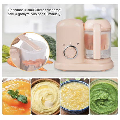 HOAPIN 4in1 kūdikių maisto garintuvas - trintuvas