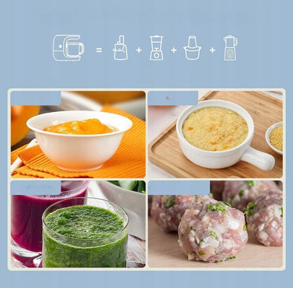 Multifunktsionaalne 5-ühes beebitoidukombain - aurutamine, kuumutamine, sulatamine ja segamine