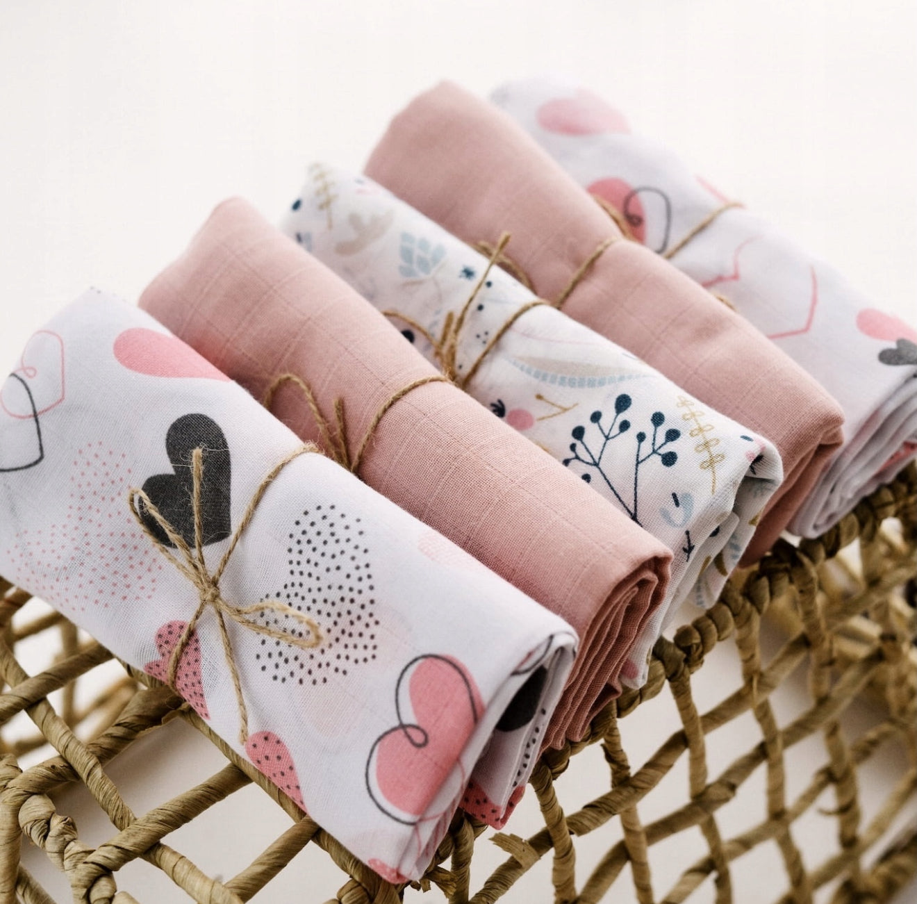 „BabyU“ Muslino merliukai kūdikiui, 5 vnt. rinkinys