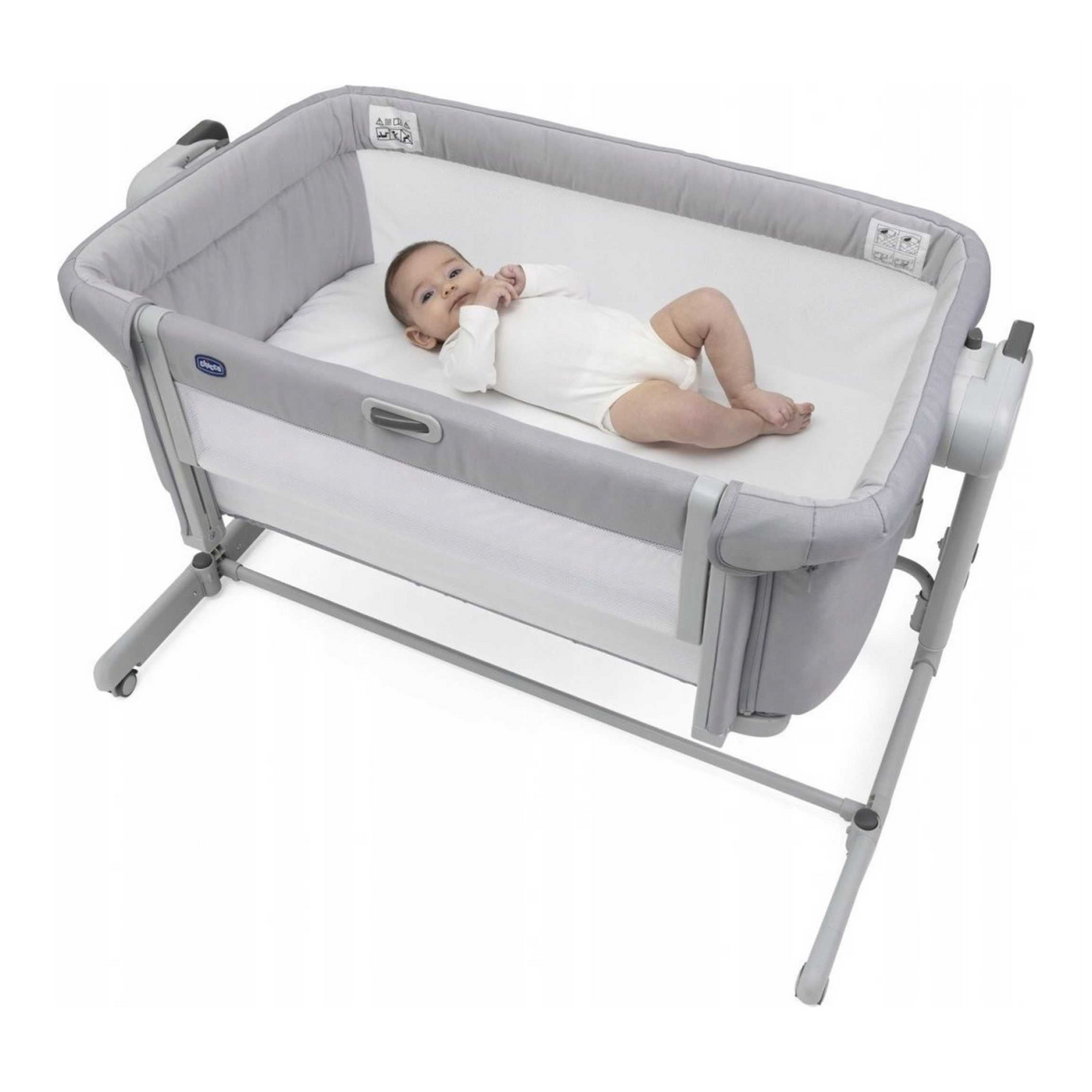 CHICCO lopšiukas NEXT2ME MAGIC EVO GREY M