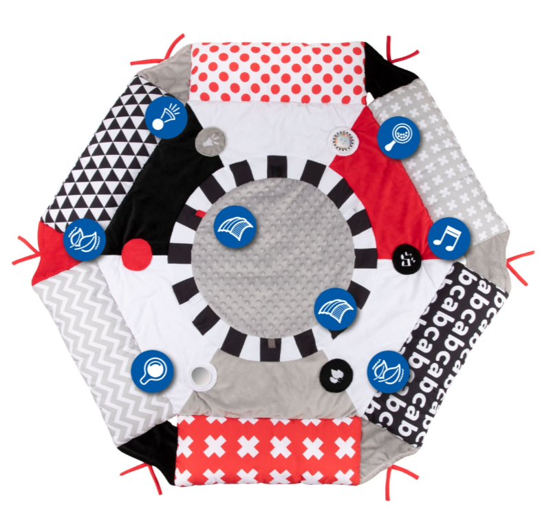 Lavinamasis kilimėlis Canpol Babies Multifunctional Discovery Play Mat, 110 cm x 110 cm