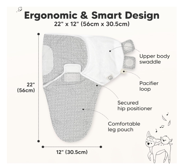 KeaBabies - orgaanilised beebimähkmed - 3 tk komplekt (0-3 kuud)