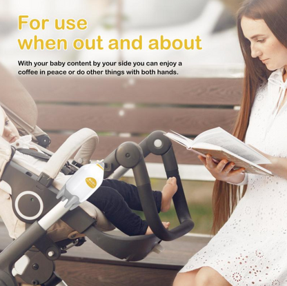 BABY STROLLER ROCKER - Nešiojamas kūdikio vežimėlio supuoklis su USB įkrovimu