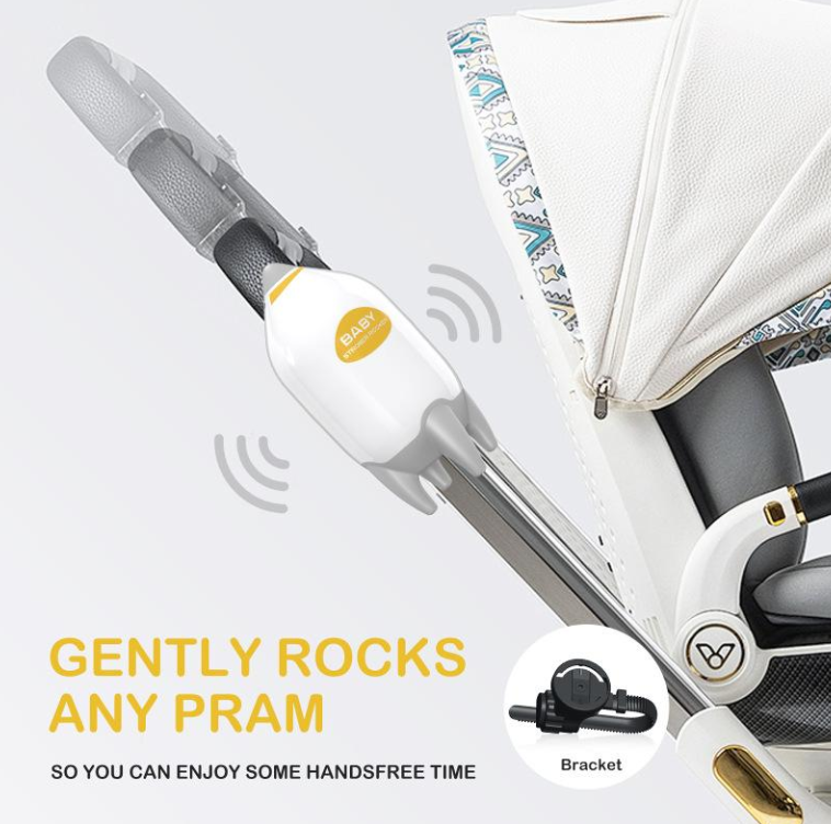 BABY STROLLER ROCKER - Nešiojamas kūdikio vežimėlio supuoklis su USB įkrovimu