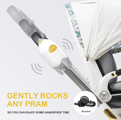 BABY STROLLER ROCKER - Nešiojamas kūdikio vežimėlio supuoklis su USB įkrovimu