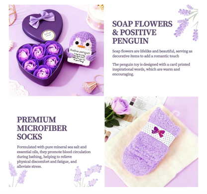 Romantiškas dovanų rinkinys moterims - namų SPA ir poilsis