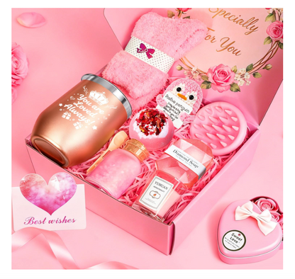 Romantiškas dovanų rinkinys moterims - namų SPA ir poilsis