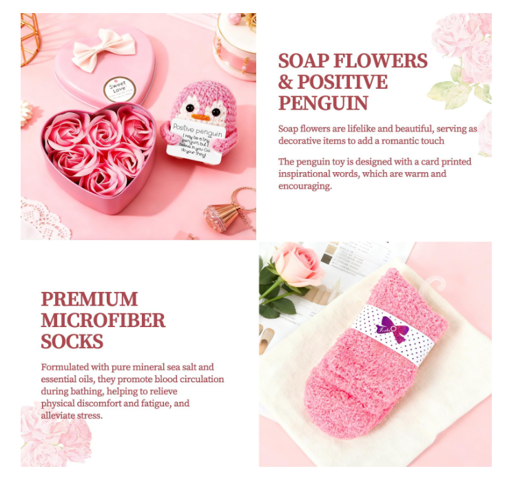 Romantiškas dovanų rinkinys moterims - namų SPA ir poilsis