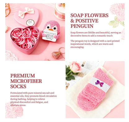 Romantiškas dovanų rinkinys moterims - namų SPA ir poilsis