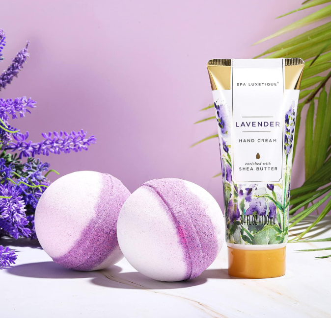 SPA LUXETIQUE levandų aromato SPA dovanų rinkinys moterims – 12 dalių