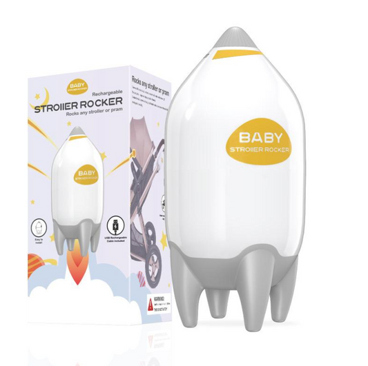 BABY STROLLER ROCKER - Nešiojamas kūdikio vežimėlio supuoklis su USB įkrovimu