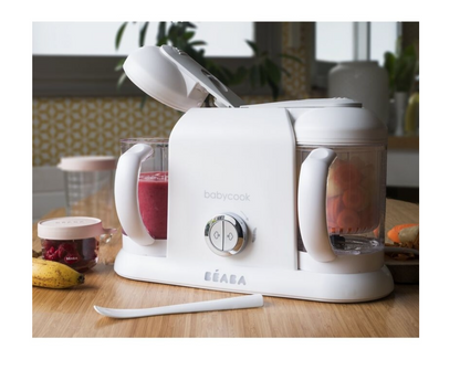BEABA Babycook® trintuvas - garintuvas DUO White/Silver