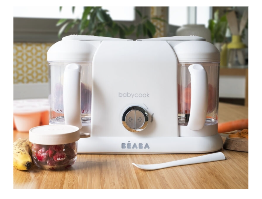 BEABA Babycook® trintuvas - garintuvas DUO White/Silver