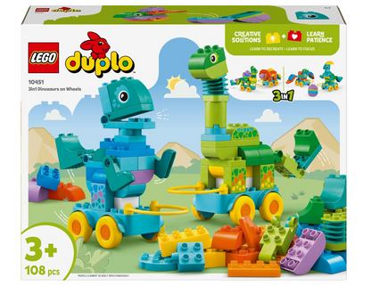 LEGO® DUPLO® linnadinosaurused ratastel 3-ühes