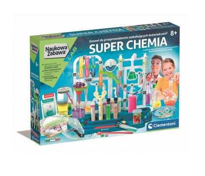 Clementoni Super Chemistry - Eksperimentų rinkinys, įvairių spalvų