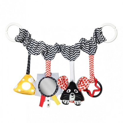 BabyOno kontrastsensoorne jalutuskäru-turvatooli mänguasi