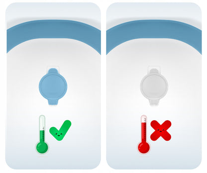 „RicoKids“ - Sulankstoma kūdikių vonelė su LCD termometru ir minkštu įdėklu