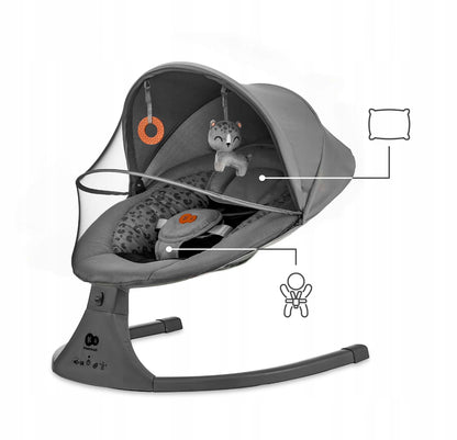 Kinderkraft LUMI 2 - Elektrinis supamas gultukas su Bluetooth