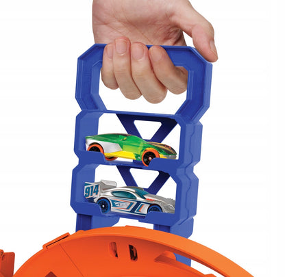 Hot Wheels „Twisted Loop“ lenktynių trasa su 2 automobiliais