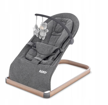 Neno Chiaro „Graphite“ skandinaviško dizaino gultukas kūdikiams