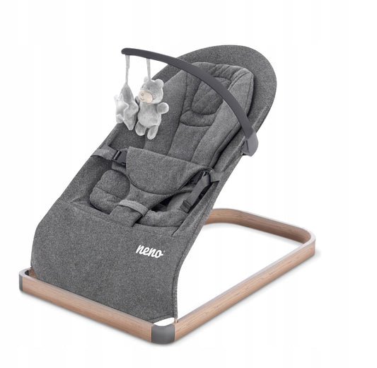 Neno Chiaro „Graphite“ skandinaviško dizaino gultukas kūdikiams