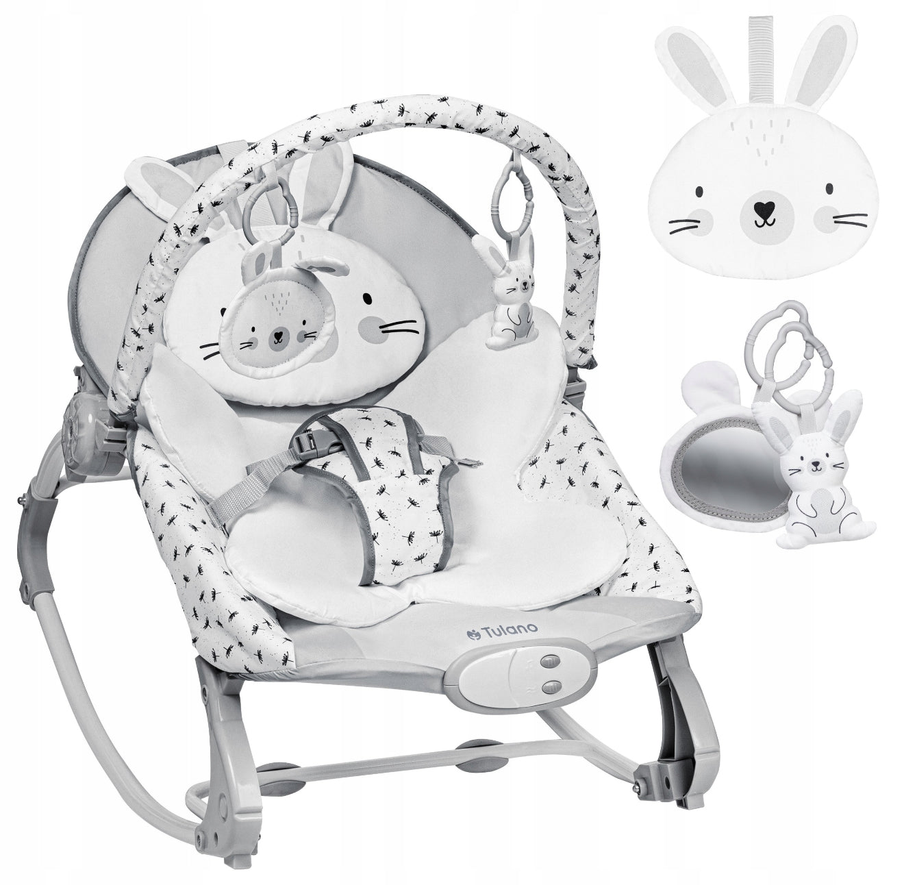 „Tulano Rabbit“ Kūdikių vibruojantis gultukas-supynė