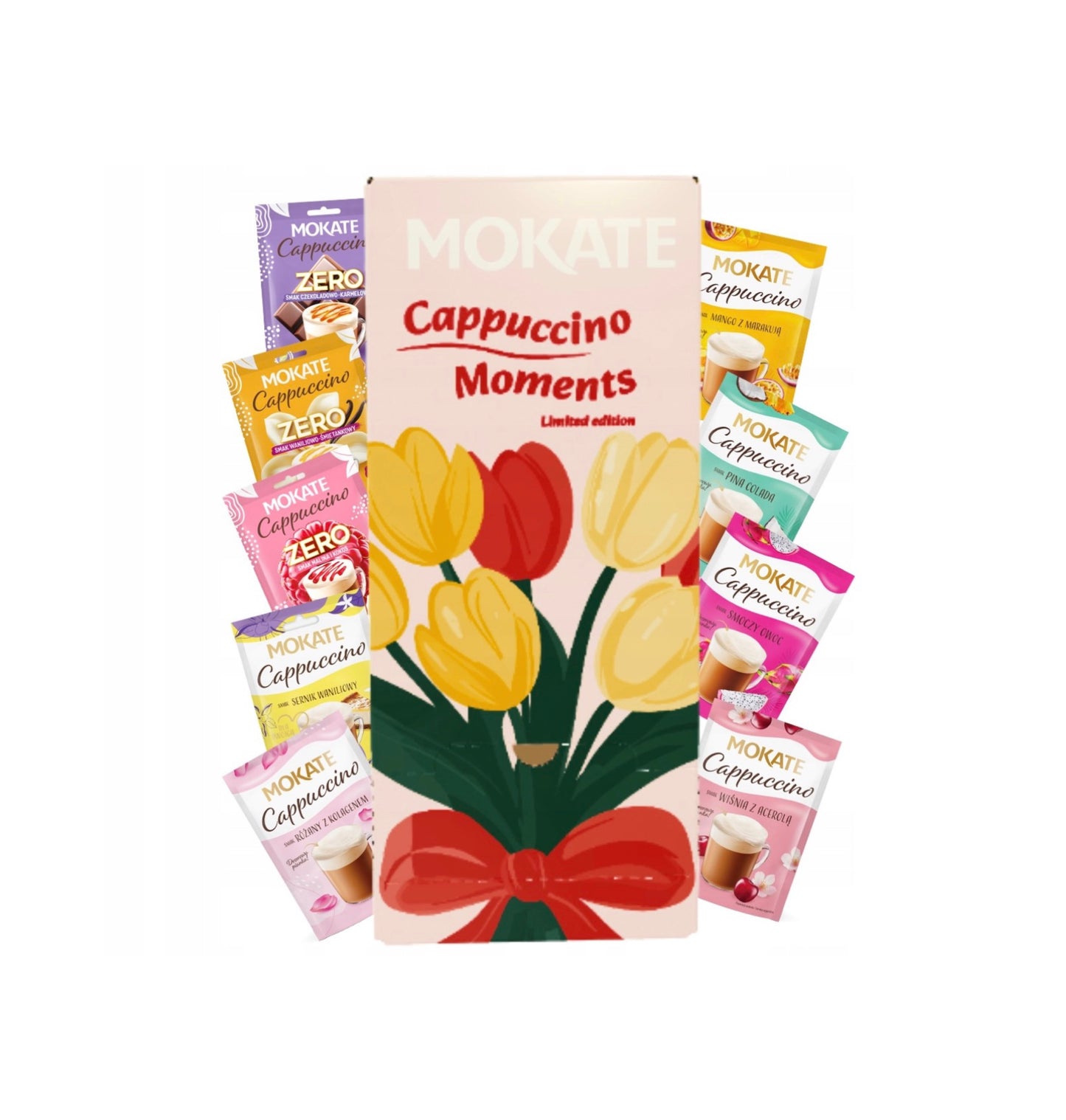 MOKATE Cappuccino & Coffee Gift Set – 12 skonių rinkinys (24 vnt.)