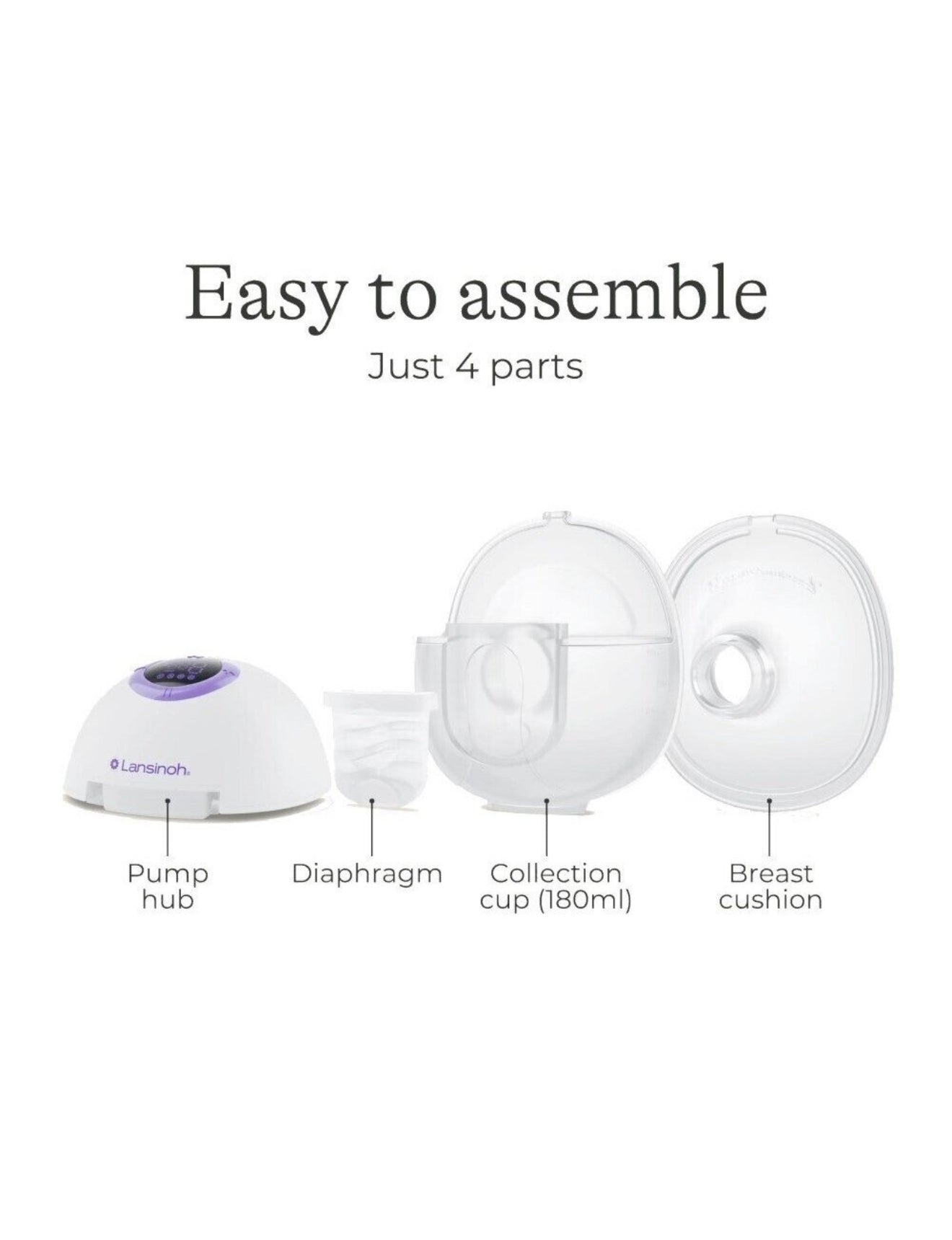 Lansinoh kahekordne kaasaskantav juhtmeta elektriline rinnapump