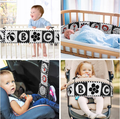 Kontrastne sensoorne raamat beebidele (0-12 kuud)