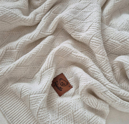 „Infantilo“ - Kūdikio merino vilnos pledukas 80x100 cm