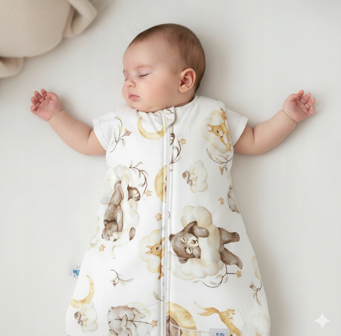 „KiziaMizia“ Medvilninis miegmaišis kūdikiui - 100% ekologiška medvilnė