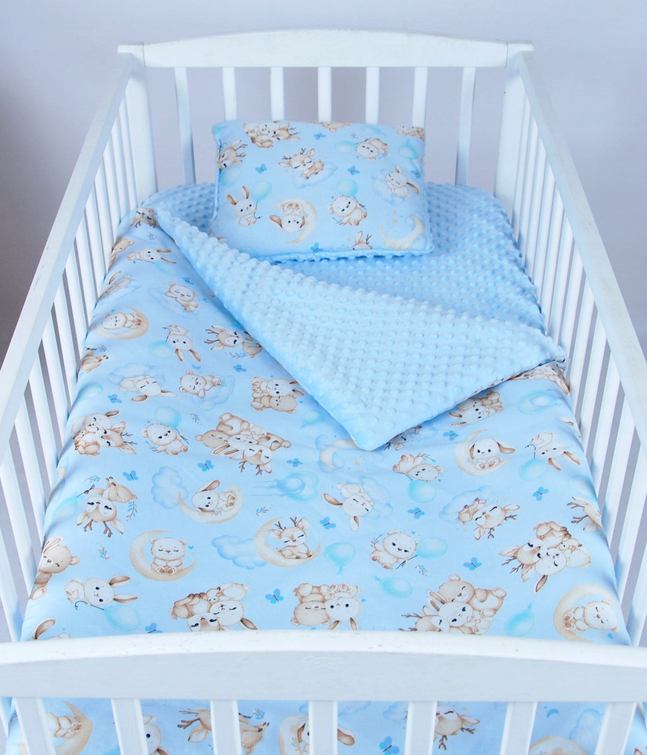 „BabyLux“ švelnus dvipusis pledo ir pagalvės komplektas