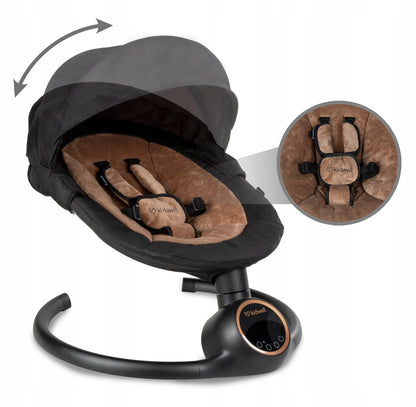 Kidwell REVE 2in1 elektriline beebikiik-hüppelaud (must/kuldne)