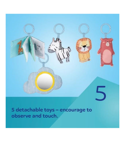 CANPOL BABIES mokomasis žaidimų kilimas su žaidimų erdve, 0+ mėn., SAFARI