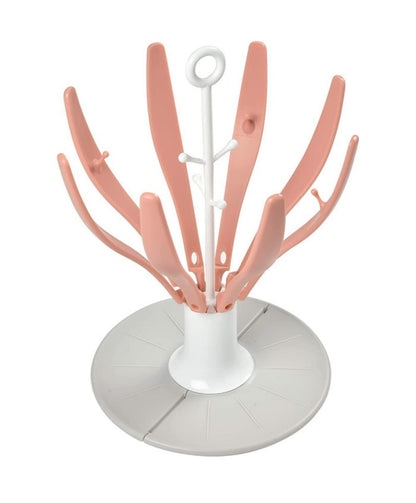 BEABA SULANKSTOMA BUTELIUKŲ IR PRIEDŲ DŽIOVYKLĖ, FLOWER OLD PINK