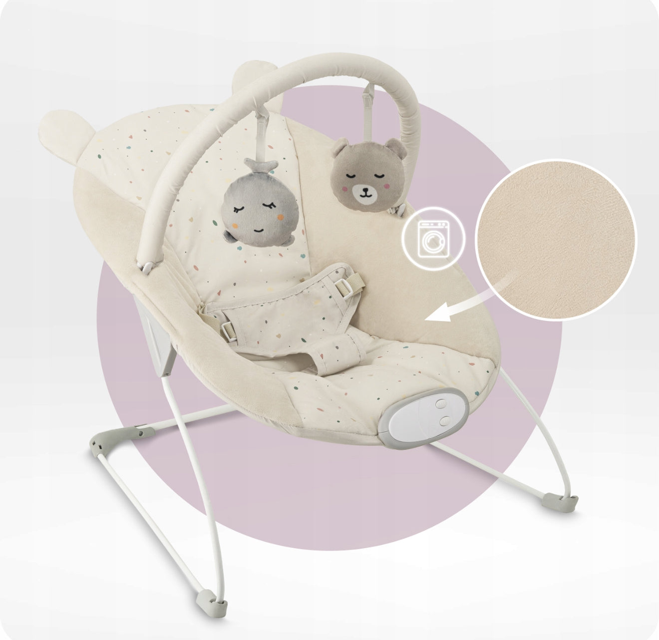 „MoMi Glossy“ Kūdikių vibruojantis gultukas