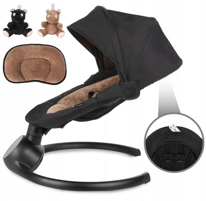 Kidwell REVE 2in1 elektriline beebikiik-hüppelaud (must/kuldne)