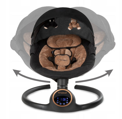 Kidwell REVE 2in1 elektriline beebikiik-hüppelaud (must/kuldne)