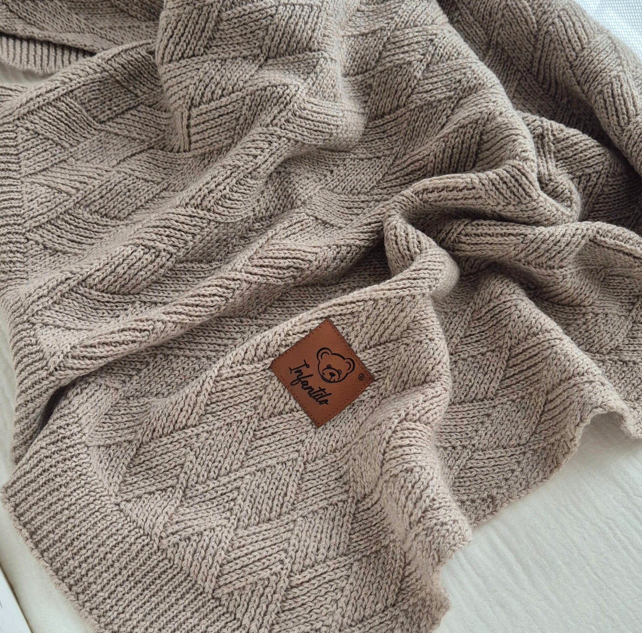 „Infantilo“ - Kūdikio merino vilnos pledukas 80x100 cm