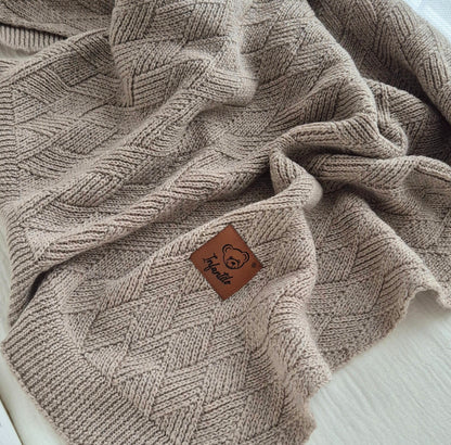 „Infantilo“ - Kūdikio merino vilnos pledukas 80x100 cm