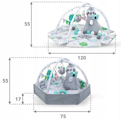 Kidwell "Jooga" - Beebidele mõeldud õppematt mänguasjade ja pallidega
