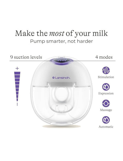 Lansinoh kahekordne kaasaskantav juhtmeta elektriline rinnapump