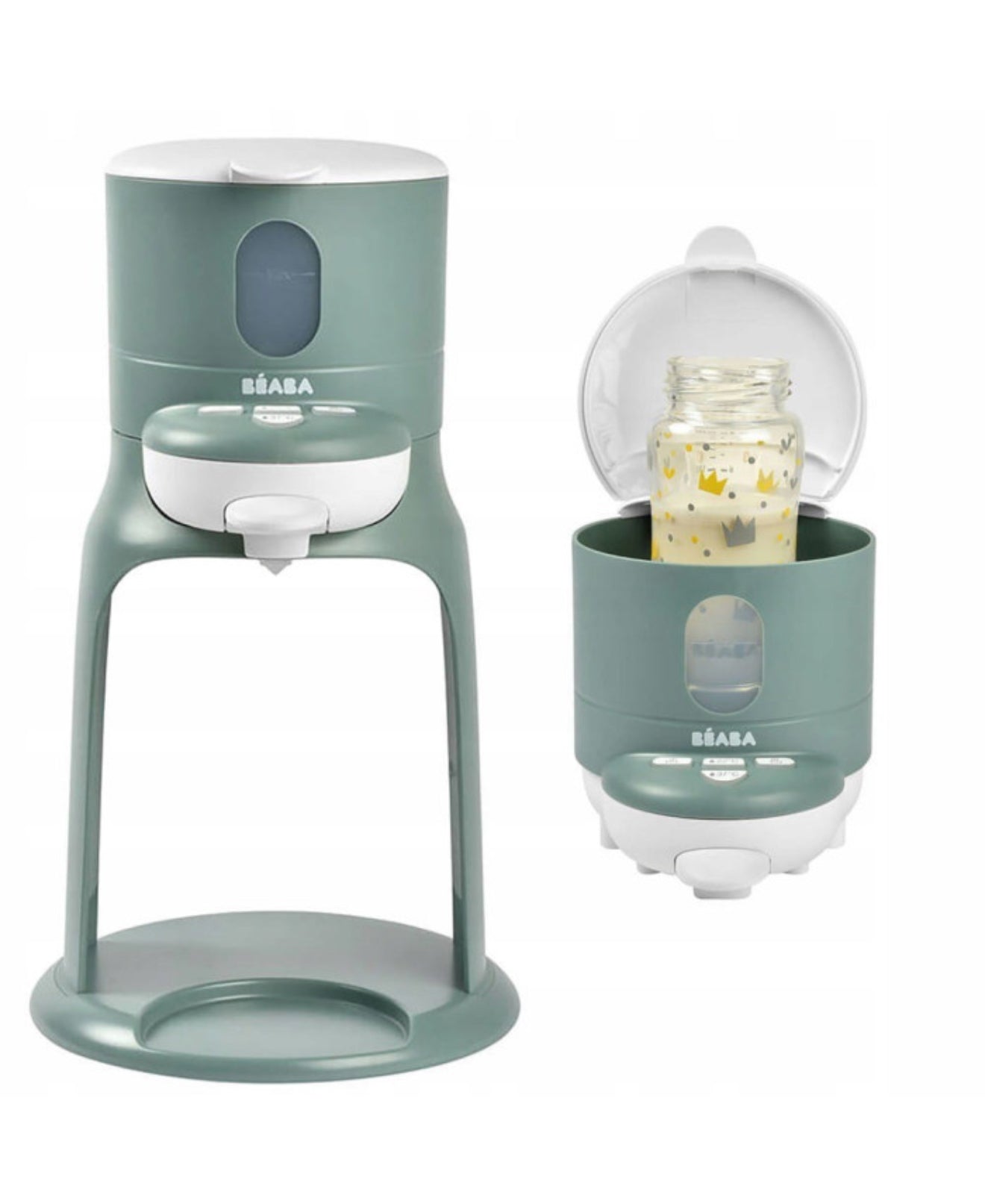 BEABA BIB EXPRESSO MIŠINUKO RUOŠIMO APARATAS IR ŠILDYTUVAS, EUCALYPTUS GREEN